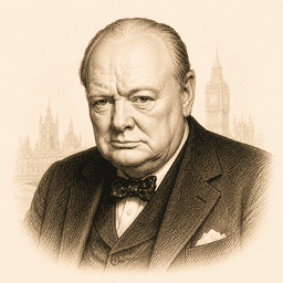 Portrait of Winston Churchill